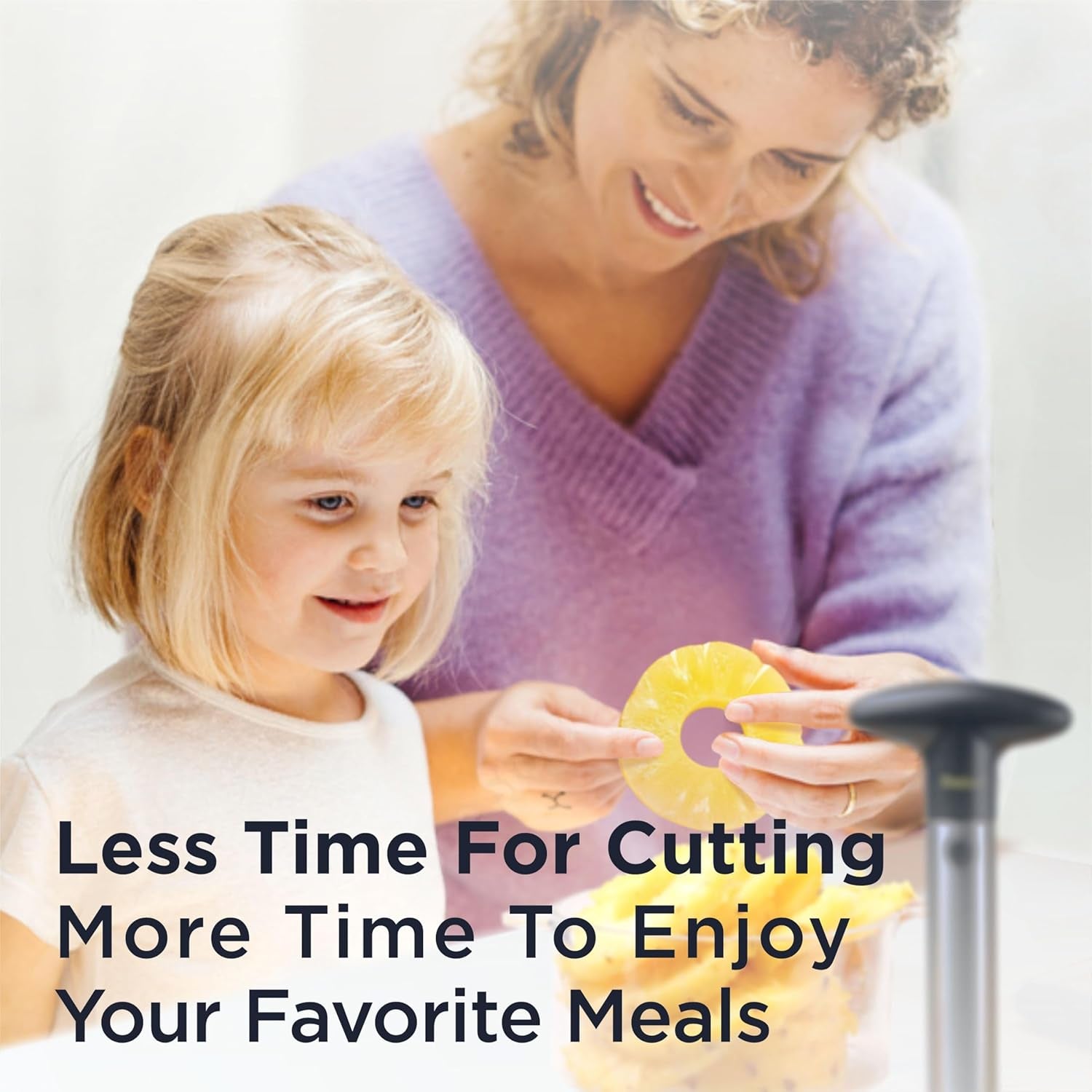 PRO Pineapple Corer — 2 in 1 Stainless Steel Pineapple Cutter Tool & Corer Tool Kitchen - Pineapple Corer and Slicer Tool - Fruit Cutter Tool, Pineapple Slicer and Corer - Dishwasher Safe